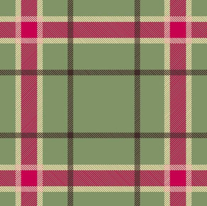Green Red Tartan Plaid Pattern Printed Picture Photo Roller Blind - RB605 - Art Fever - Art Fever