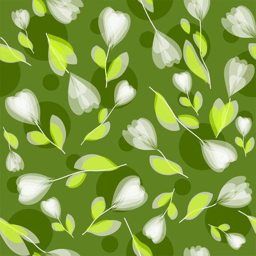 Green & White Floral Design Printed Picture Photo Roller Blind - RB527 - Art Fever - Art Fever