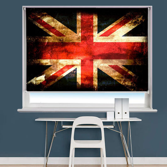 Grunge United Kingdom Flag Printed Picture Roller Blind - RB749 - Art Fever - Art Fever