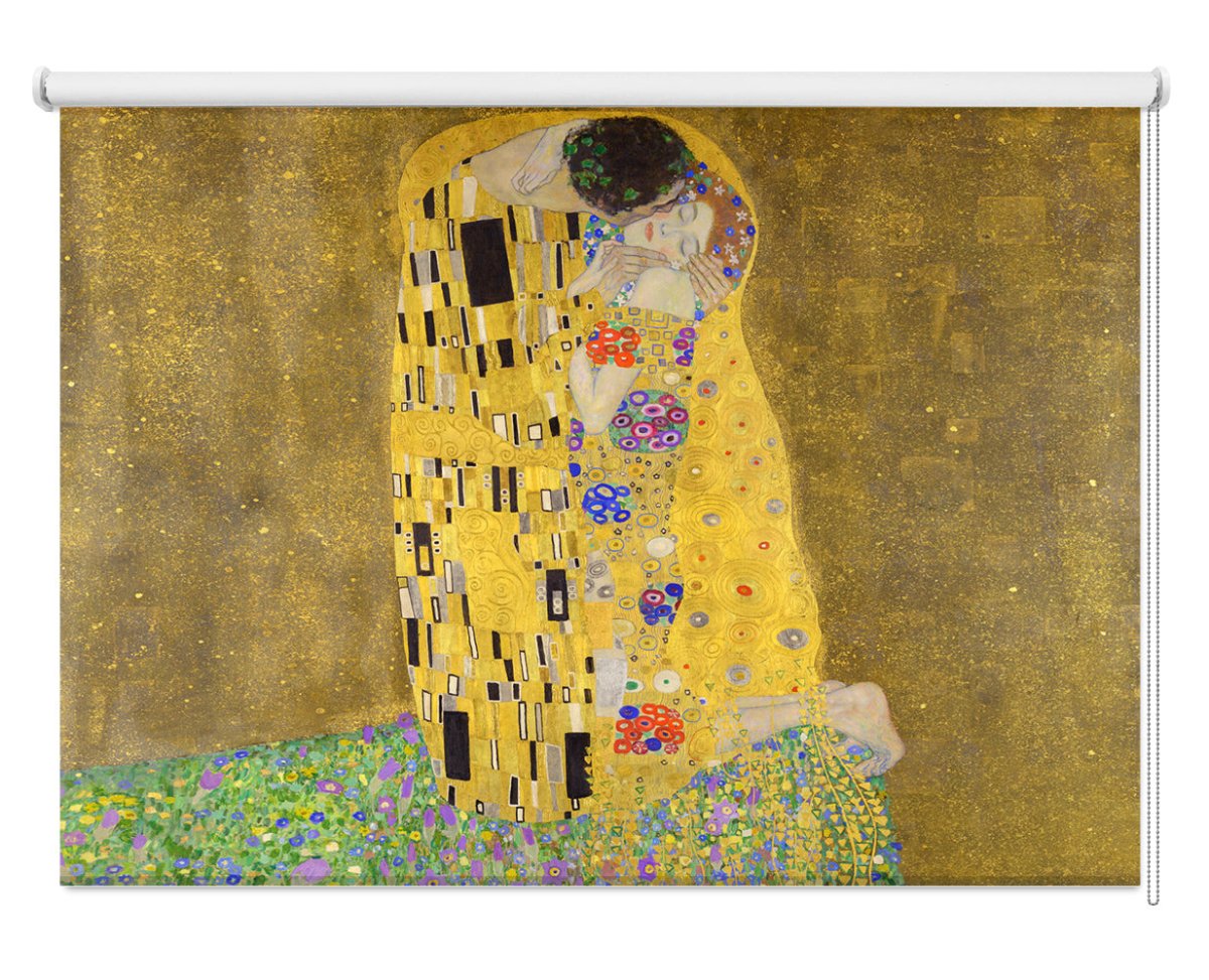 Gustav Klimt's The Kiss Printed Photo Roller Blind - RB1249 - Art Fever - Art Fever