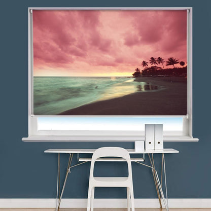 Hawaiian Beach Sunset Image Printed Roller Blind - RB975 - Art Fever - Art Fever