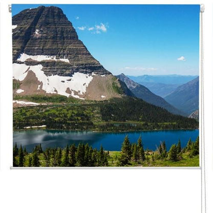 Hidden Lake in Glacier National Park Printed Picture Photo Roller Blind - RB44 - Art Fever - Art Fever