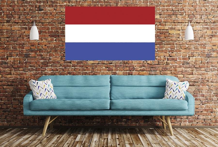 Holland Flag Image Printed Onto A Single Panel Canvas - SPC57 - Art Fever - Art Fever