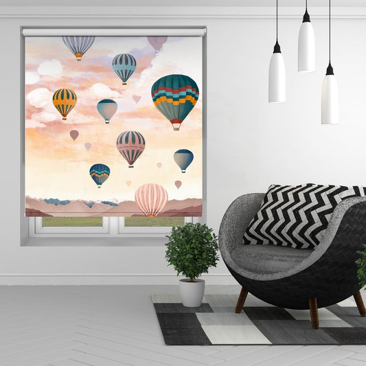 Hot Air balloon Sky Artwork Printed Picture Photo Roller Blind - 1X2544203 - Pictufy - Art Fever