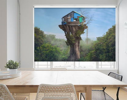 House In The Sky Printed Picture Photo Roller Blind- 1X1260092 - Art Fever - Art Fever