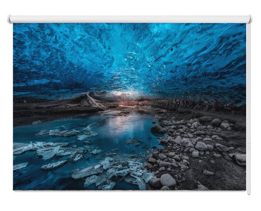 Ice Cave Printed Picture Photo Roller Blind- 1X568390 - Art Fever - Art Fever