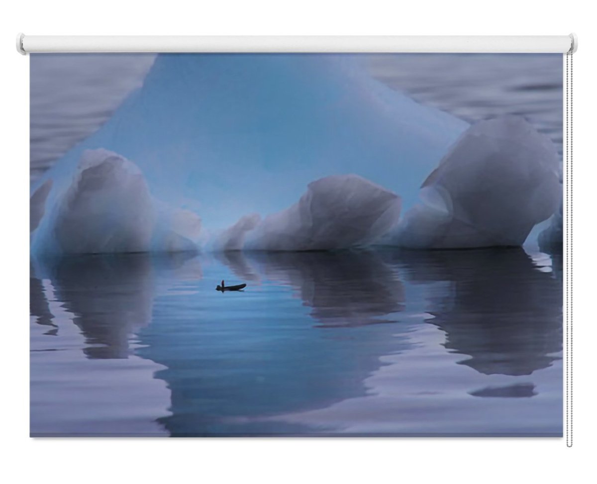 Iceberg Reflections on the Sea Printed Picture Photo Roller Blind- 1X1844106 - Art Fever - Art Fever