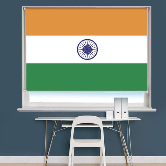 India Indian Flag Printed Picture Roller Blind - RB766 - Art Fever - Art Fever