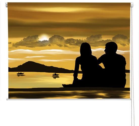 Into the Sunset Tropical Sea Printed Picture Photo Roller Blind - RB295 - Art Fever - Art Fever