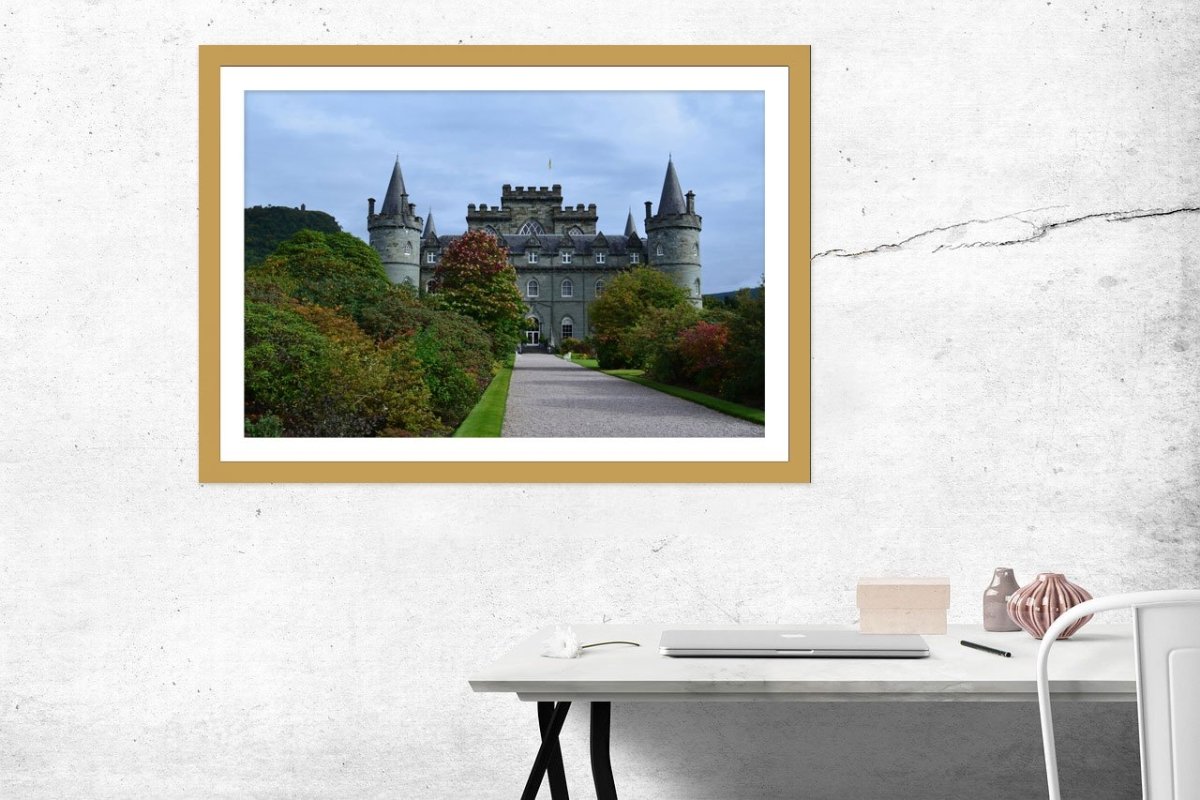 Inveraray Castle Home Of The Duke Of Argyll In Scotland Framed Mounted Print Picture - FP48 - Art Fever - Art Fever