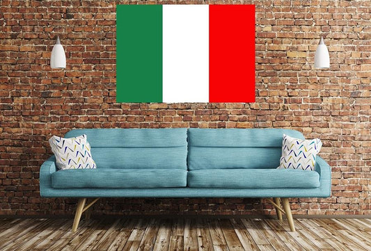 Italian Flag Image Printed Onto A Single Panel Canvas - SPC44 - Art Fever - Art Fever