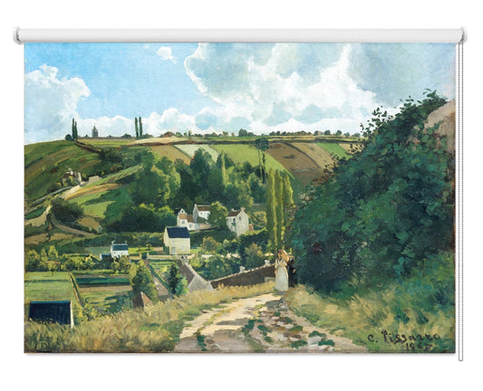 Jalais Hill, Pontoise (1867) by Camille Pissarro Printed Photo Roller Blind - RB1264 - Art Fever - Art Fever
