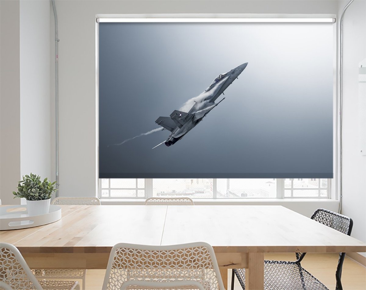 Jet to the Clouds Printed Picture Photo Roller Blind - 1X1019689 - Art Fever - Art Fever