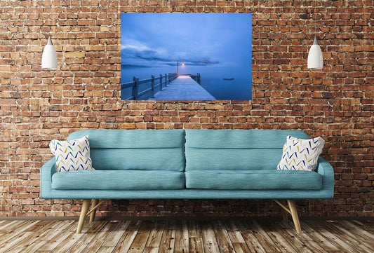 Jetty Pier Ocean Image Printed Onto A Single Panel Canvas - SPC59 - Art Fever - Art Fever