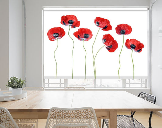 Ladybird Poppies Printed Picture Photo Roller Blind - 1X1321086 - Art Fever - Art Fever