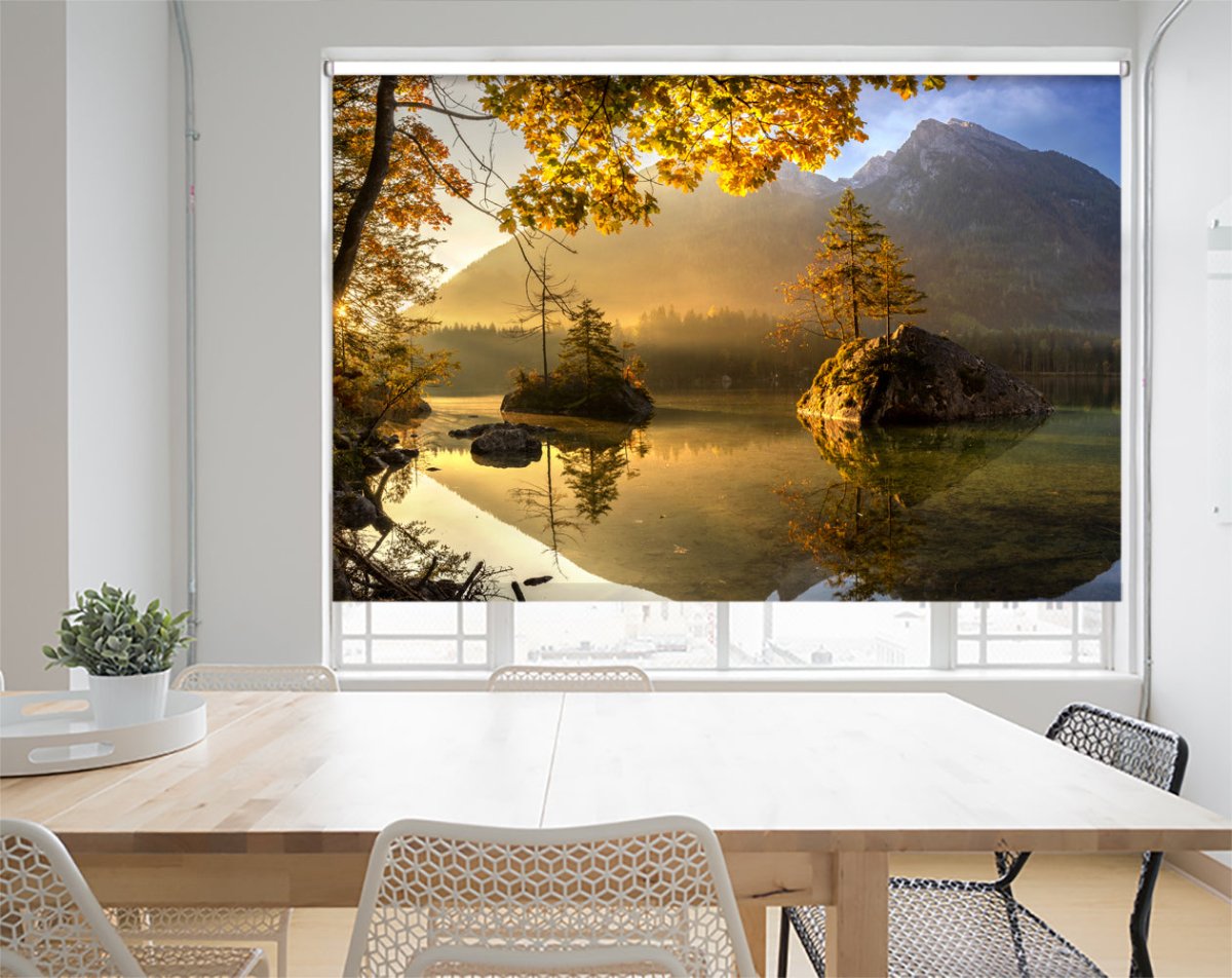 Lake hintersee Field Printed Photo Roller Blind - 1X1730746 - Art Fever - Art Fever