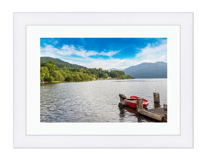 Lake Loch Lomond on a Beautiful Summer Day Framed Mounted Print Picture - FP42 - Art Fever - Art Fever