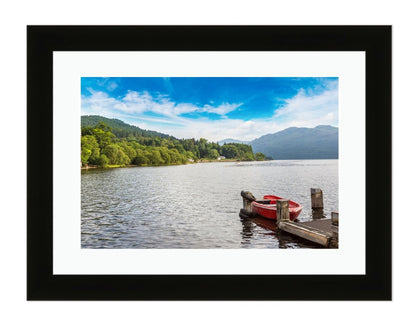 Lake Loch Lomond on a Beautiful Summer Day Framed Mounted Print Picture - FP42 - Art Fever - Art Fever