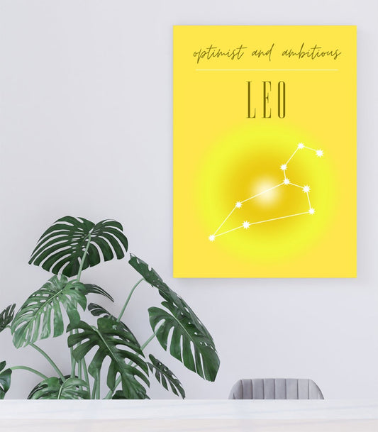 Leo Star Sign Constellation Canvas Print Wall Art - 1X2451707 - Art Fever - Art Fever
