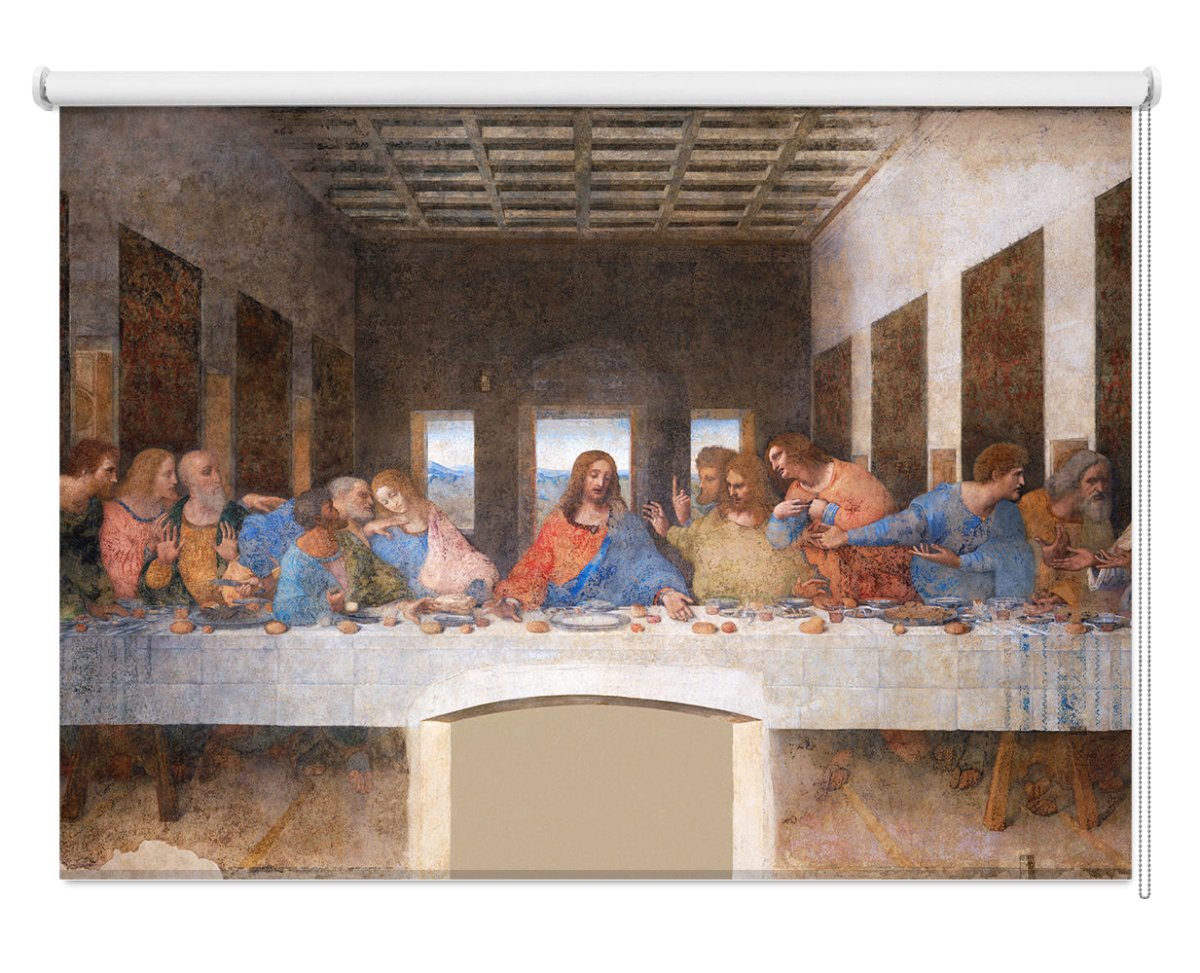 Leonardo da Vinci's The Last Supper Printed Photo Roller Blind - RB1269 - Art Fever - Art Fever