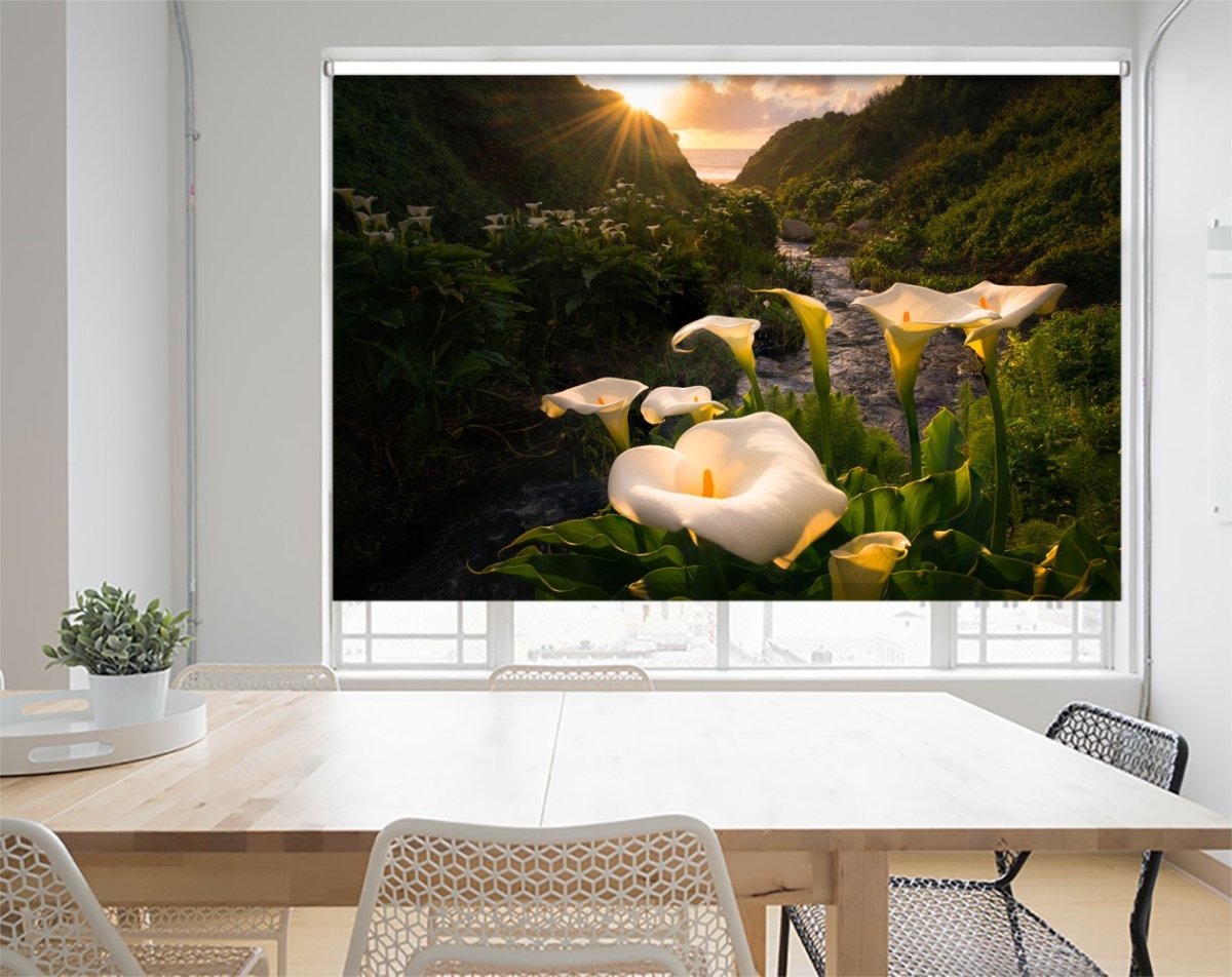 Lilies in California Printed Picture Photo Roller Blind- 1X1862976 - Art Fever - Art Fever