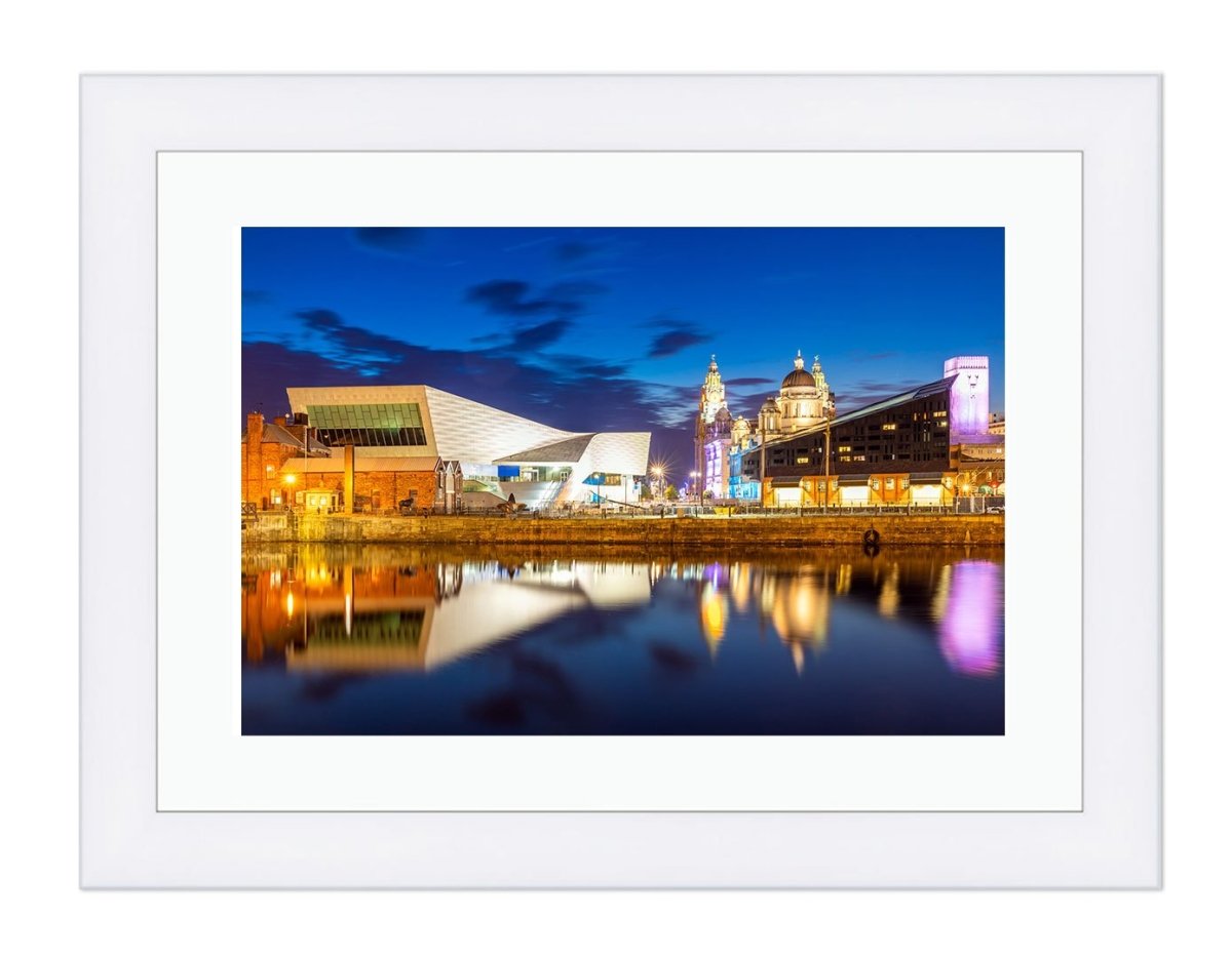 Liverpool Skyline Sunset Framed Mounted Print Picture - FP45 - Art Fever - Art Fever