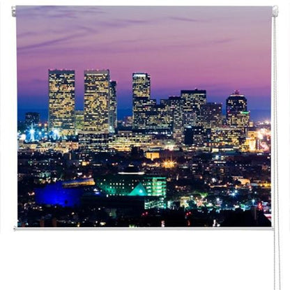 Los Angeles at Night Printed Picture Photo Roller Blind - RB91 - Art Fever - Art Fever
