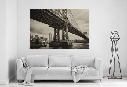 Manhattan Bridge, New York City Printed Canvas Print Picture - SPC172 - Art Fever - Art Fever