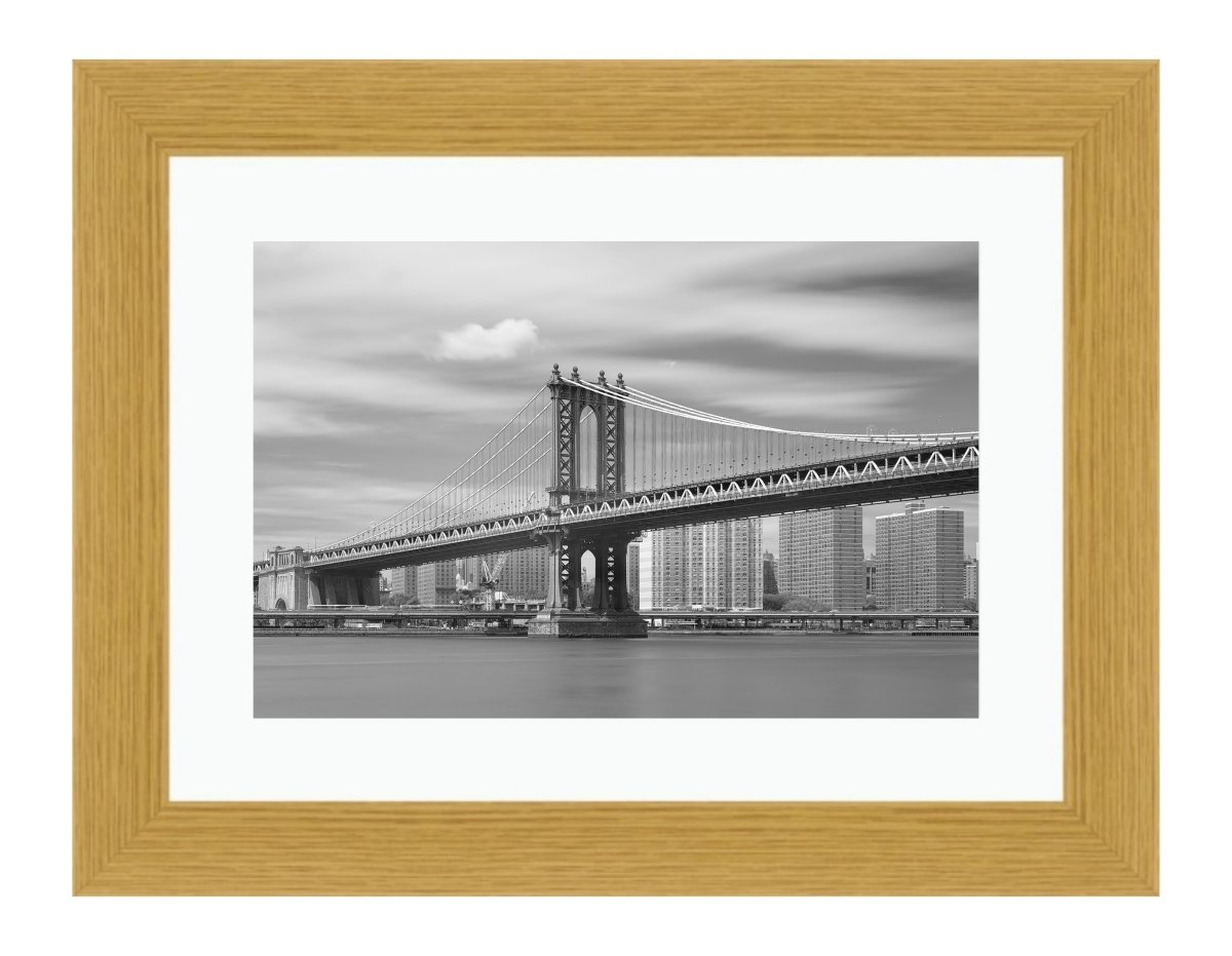 Manhattan Bridge New York Framed Mounted Print Picture - FP33 - Art Fever - Art Fever