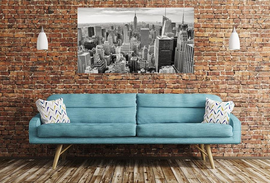 Manhattan Scene Image Printed Onto A Single Panel Canvas - SPC75 - Art Fever - Art Fever
