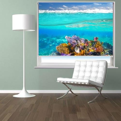 Mayan Riviera Coral Reef Printed Picture Photo Roller Blind - RB283 - Art Fever - Art Fever