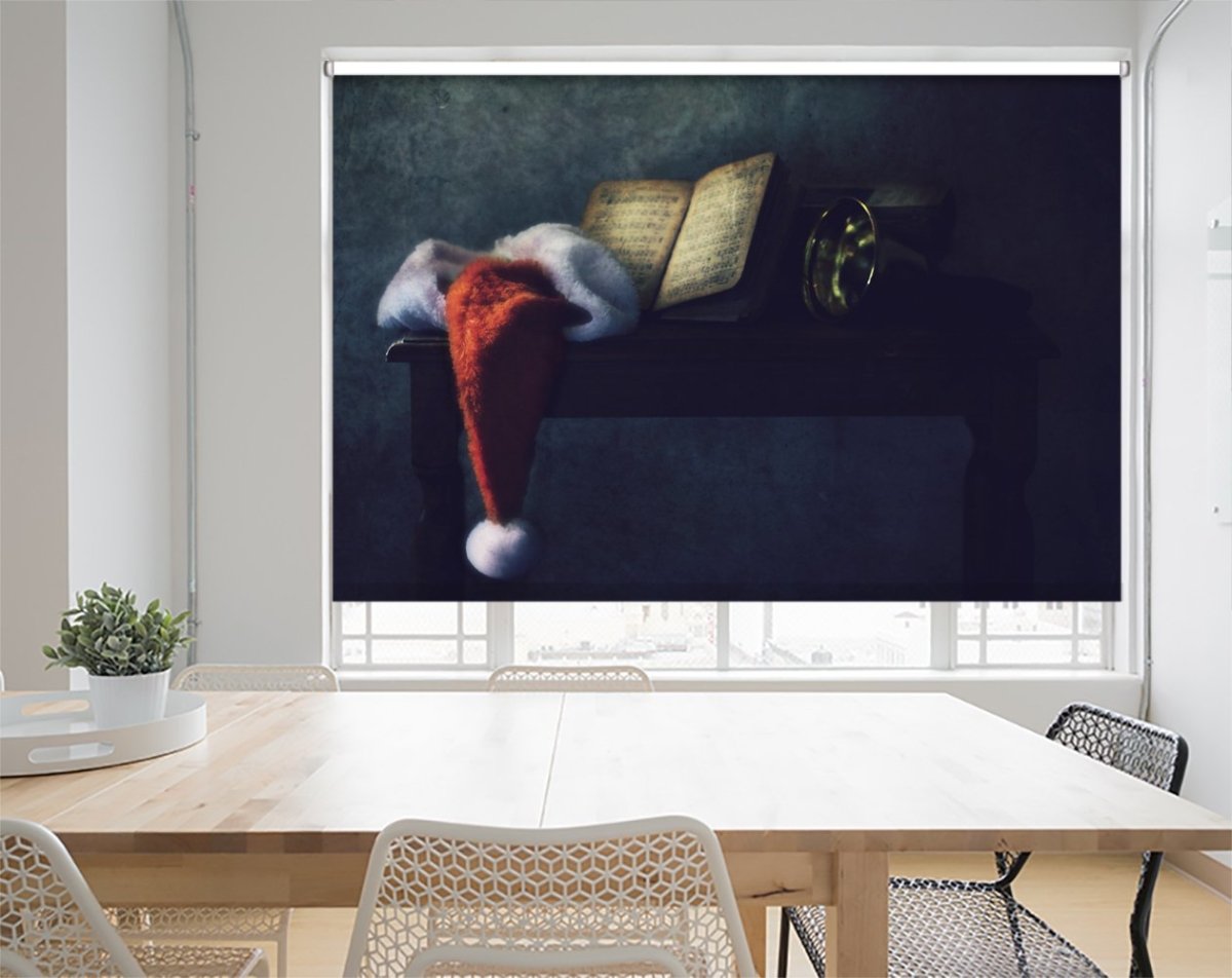 Merry Christmas Printed Picture Photo Roller Blind - 1X1059012 - Art Fever - Art Fever