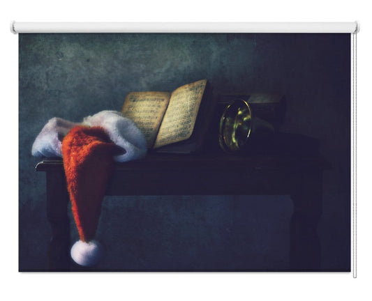 Merry Christmas Printed Picture Photo Roller Blind - 1X1059012 - Art Fever - Art Fever