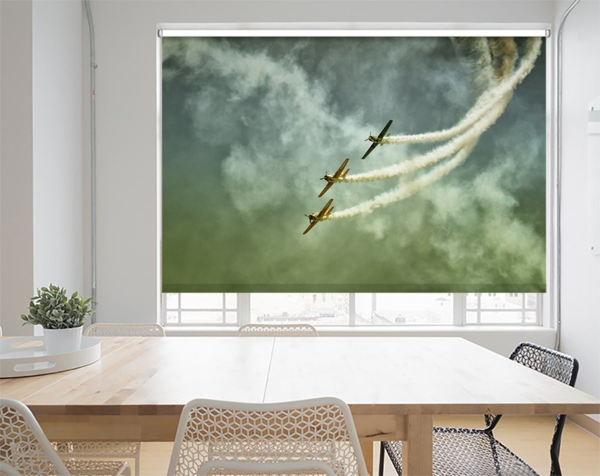 Military Airshow Printed Picture Photo Roller Blind - 1X53087 - Art Fever - Art Fever
