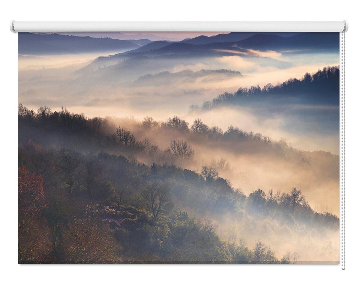 Mist over Greece National Park Printed Picture Photo Roller Blind - 1X1237453 - Art Fever - Art Fever