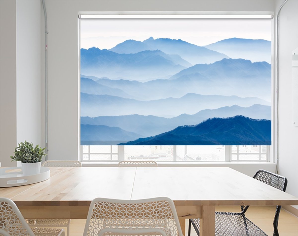 Misty Mountains Printed Picture Photo Roller Blind - 1X1275628 - Art Fever - Art Fever