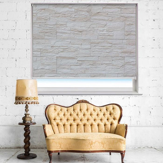 Modern Stone Wall Printed Photo Picture Roller Blind - RB405 - Art Fever - Art Fever