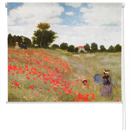 Monet Poppy Field Art Printed Picture Photo Roller Blind - RB278 - Art Fever - Art Fever
