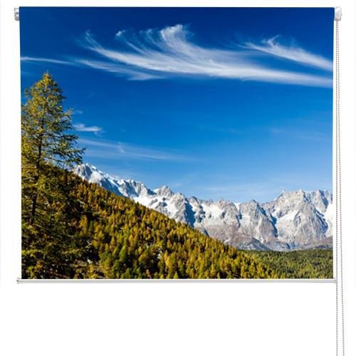 Mont Blanc landscape Printed Picture Photo Roller Blind - RB48 - Art Fever - Art Fever