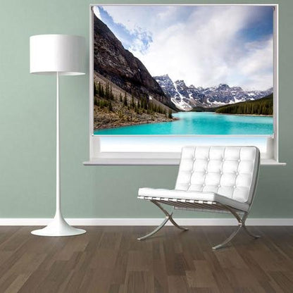 Moraine Lake in Banff National landscape Printed Picture Photo Roller Blind - RB50 - Art Fever - Art Fever