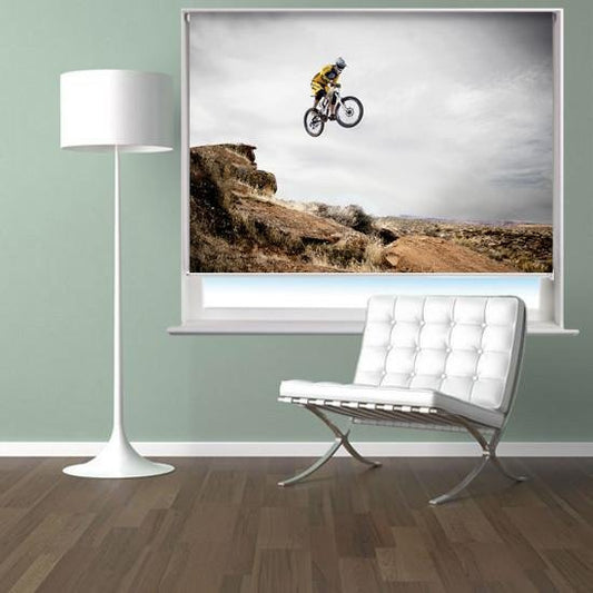 Mountain bike Air Printed Picture Photo Roller Blind - RB306 - Art Fever - Art Fever