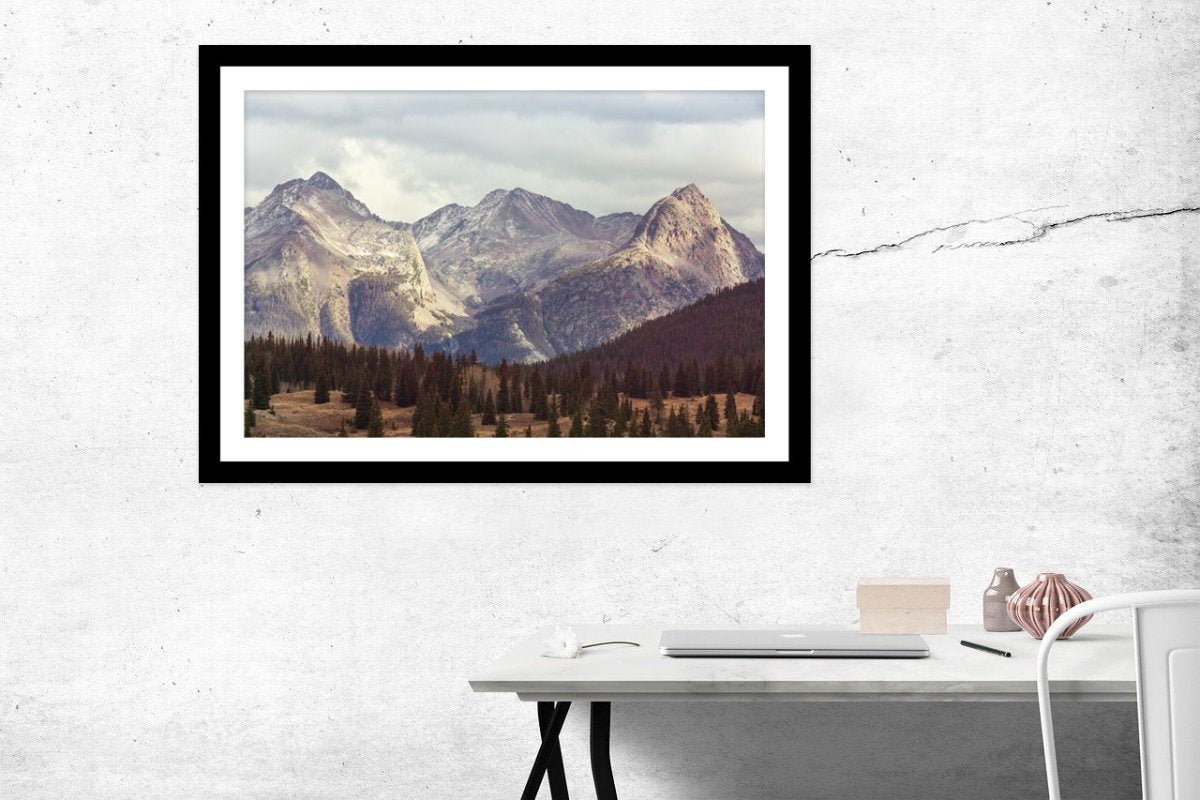 Mountain Landscape In Colorado Rocky Mountains Framed Mounted Print Picture - FP102 - Art Fever - Art Fever