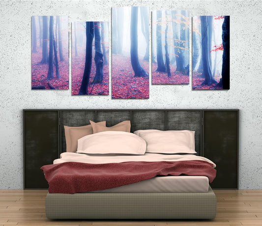 MPC9 - The Foggy Forest Multi Panel Canvas Print - Art Fever - Art Fever