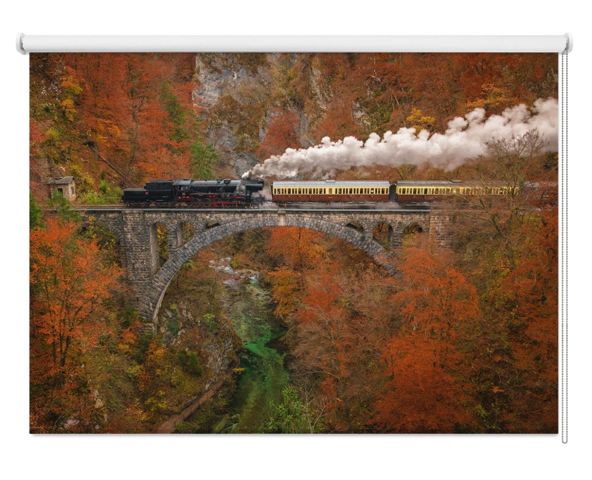 Museum Train Printed Picture Photo Roller Blind - 1X1218716 - Art Fever - Art Fever