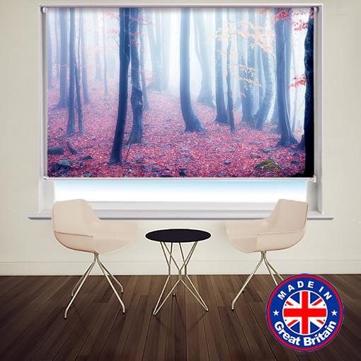 Mystic Light Through the Woods Printed Picture Photo Roller Blind - Art Fever - Art Fever