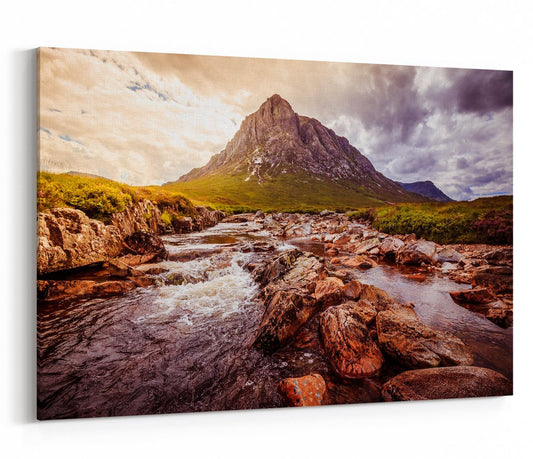 Mystic River Mountain Landscape Scenery In Scotland Canvas Print Picture - SPC254 - Art Fever - Art Fever