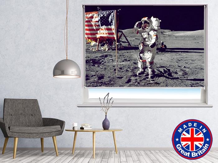 NASA Space Moon Printed Picture Photo Roller Blind - RB550 - Art Fever - Art Fever