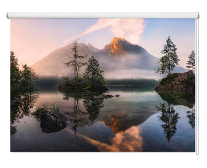Nature's Awakening Mountains Sunrise Printed Picture Photo Roller Blind - 1X761411 - Art Fever - Art Fever