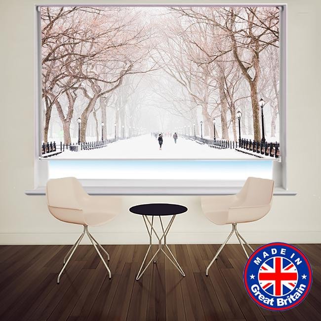 New York Central Park Snow Photo Printed Picture Roller Blind - RB579 - Art Fever - Art Fever