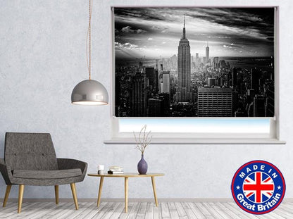 New York Skyline Black & White Printed Picture Photo Roller Blind - RB542 - Art Fever - Art Fever